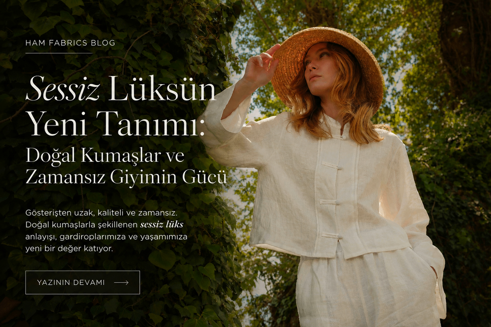 Sessiz Lüksün Yeni Tanımı: Doğal Kumaşlar ve Zamansız Giyim