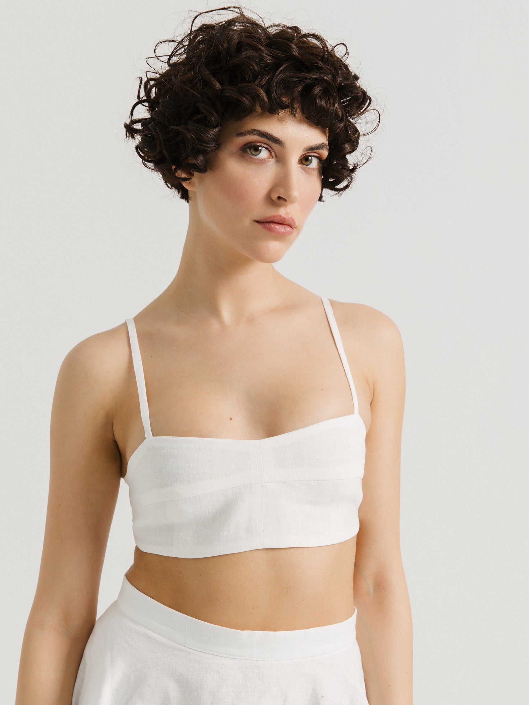 Nova Keten Crop Top - Ham Fabrics