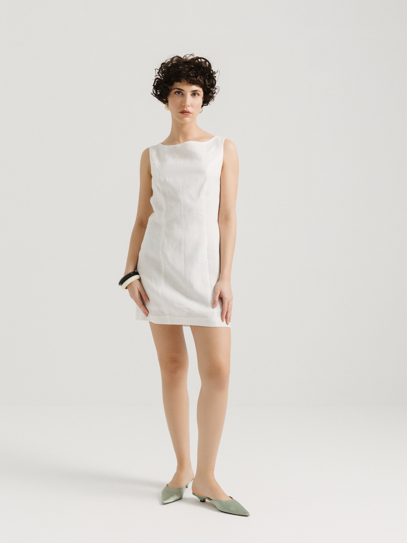 Carry Keten Elbise - Ham Fabrics