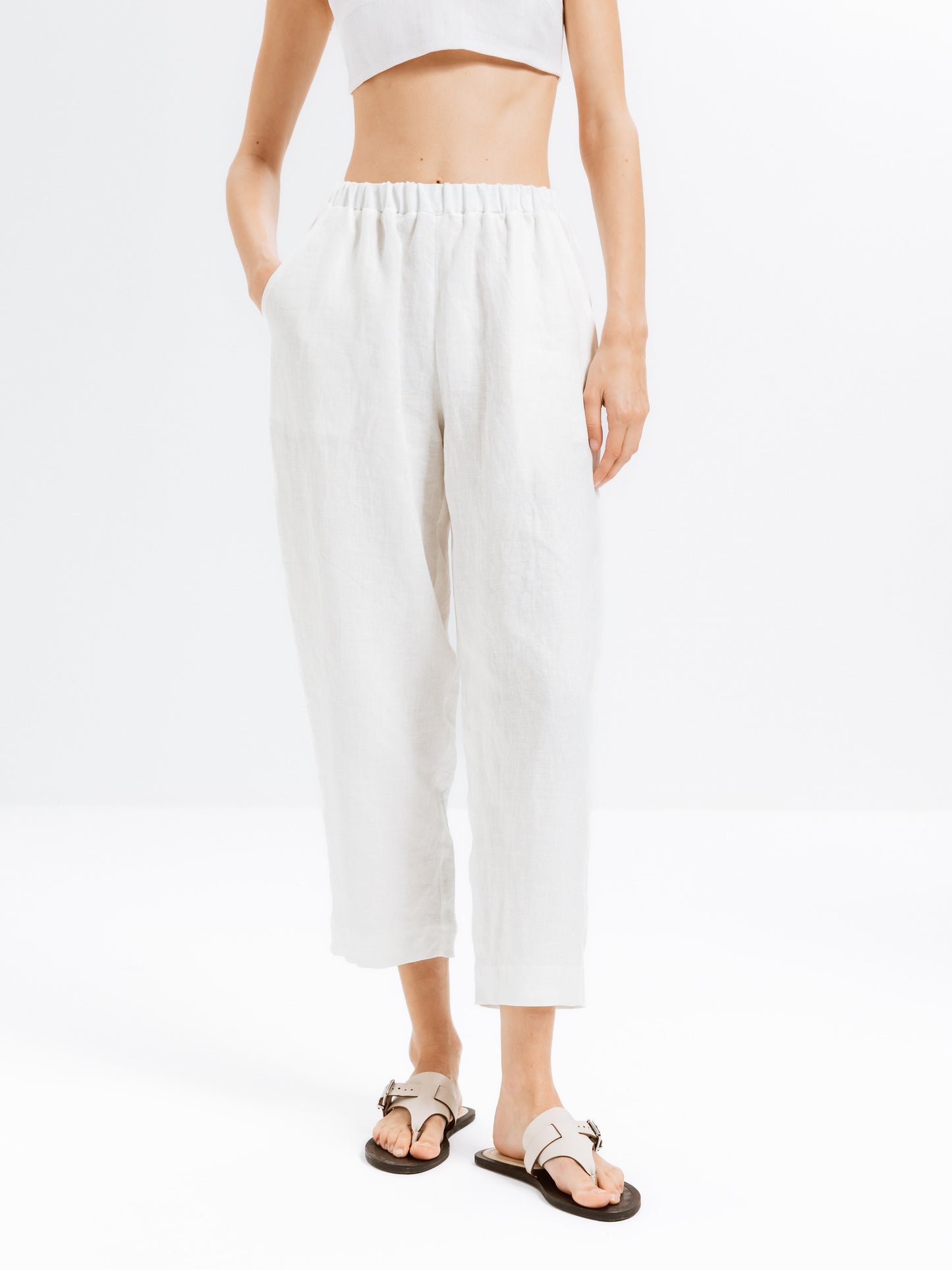 Breeze Keten Pantolon - Ham Fabrics