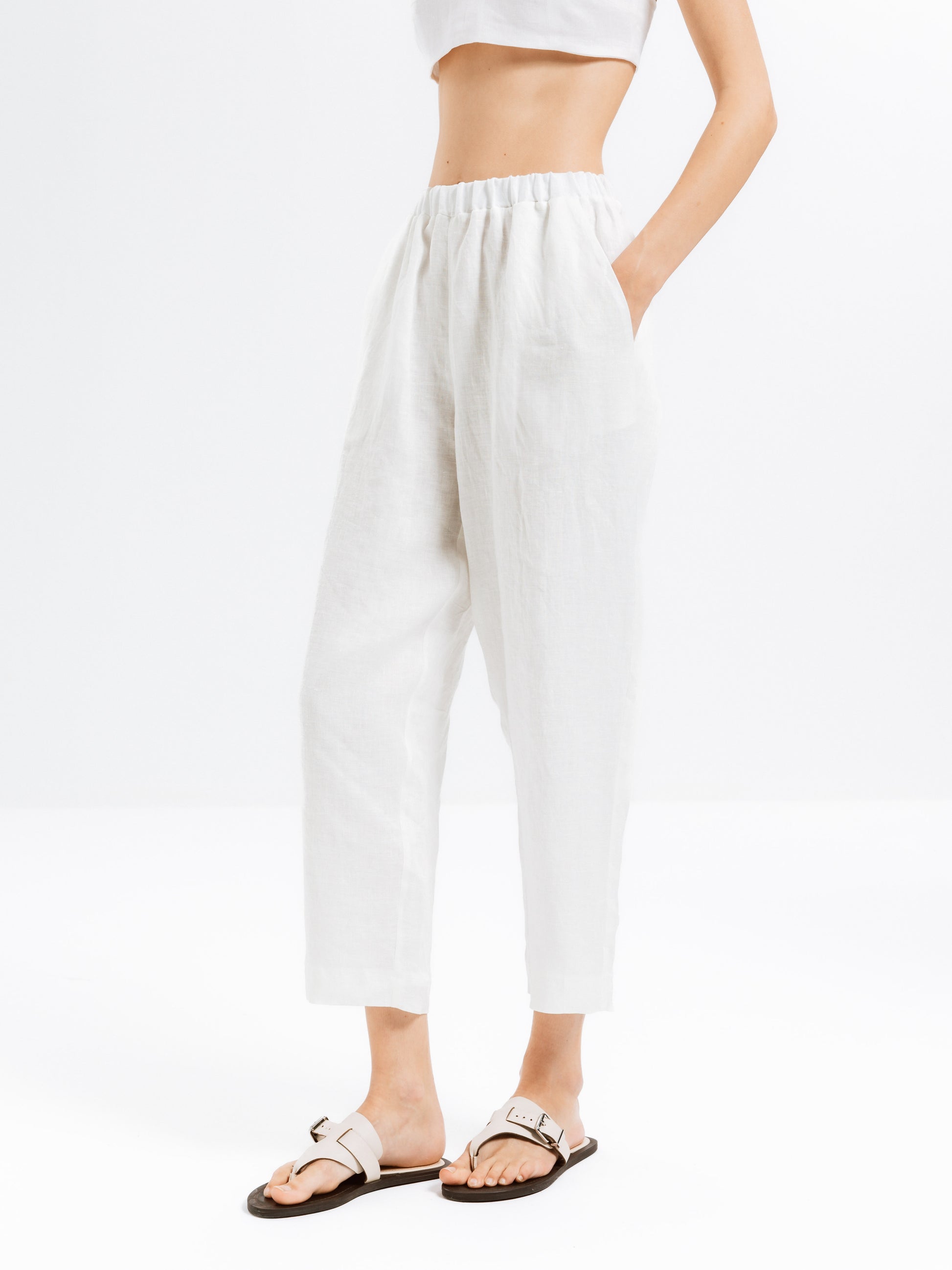 Breeze Keten Pantolon - Ham Fabrics