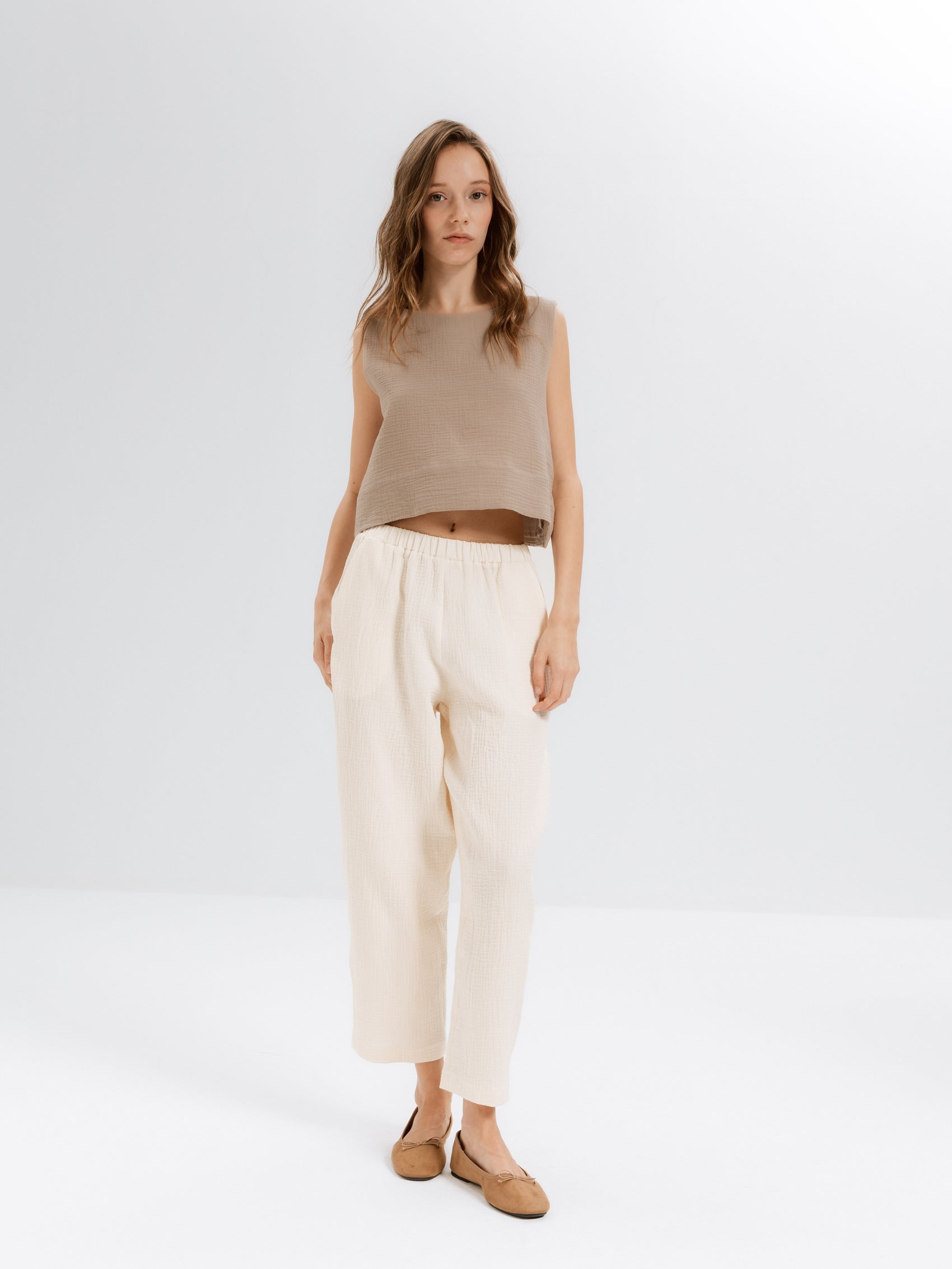 Breeze Müslin Pantolon - Ham Fabrics