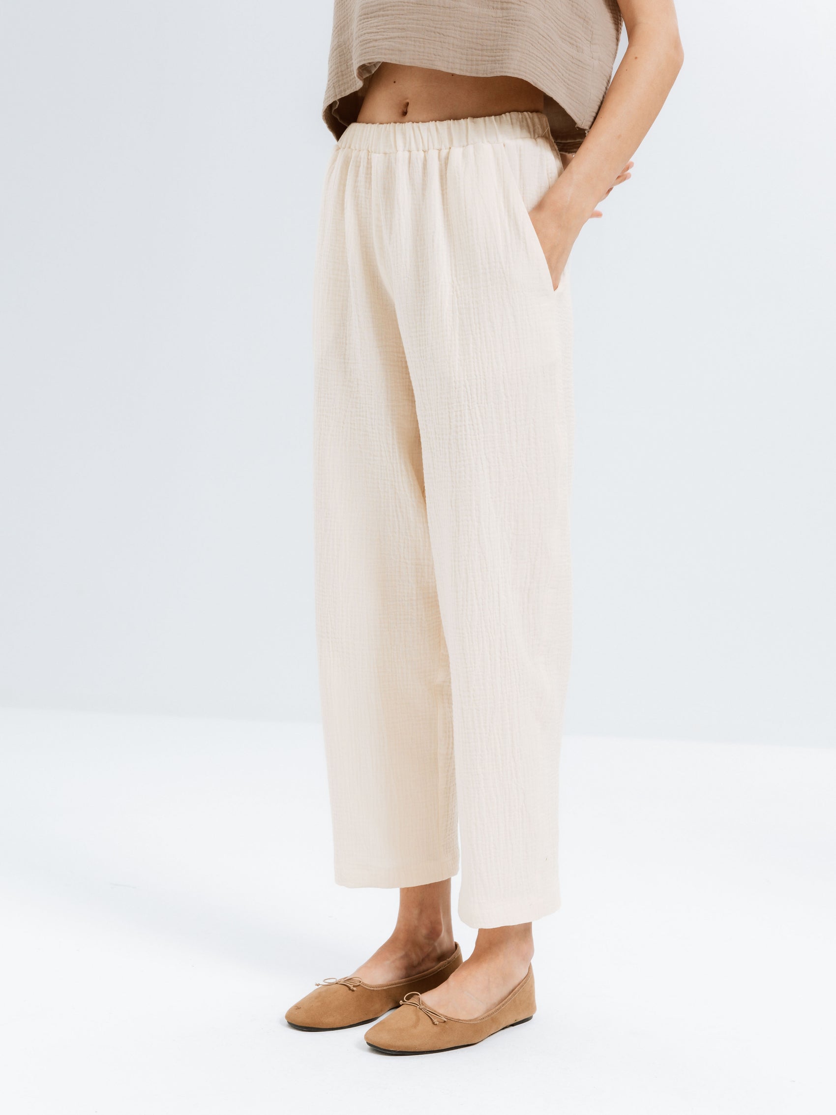 Breeze Müslin Pantolon - Ham Fabrics
