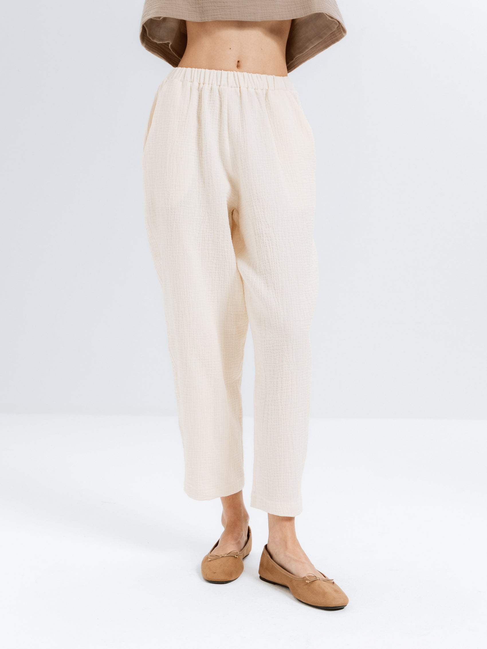 Breeze Müslin Pantolon - Ham Fabrics