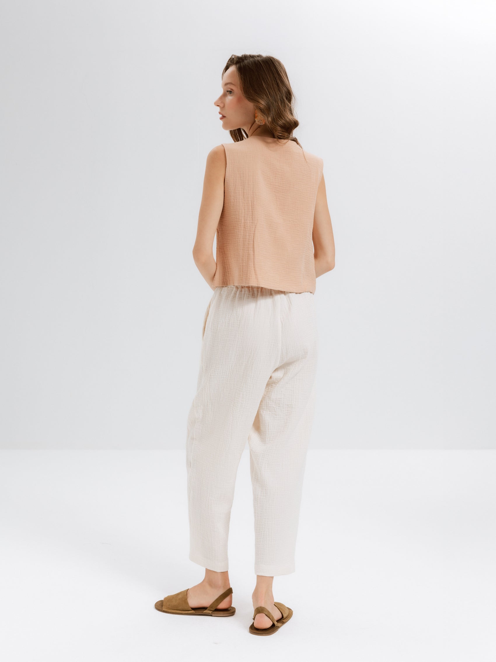 Laura Müslin Soğan K. Yelek - Ham Fabrics