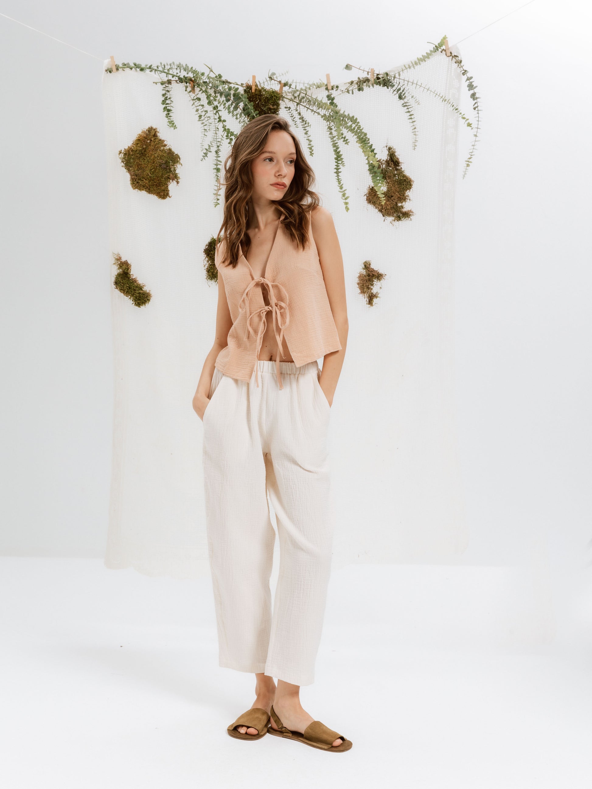 Laura Müslin Soğan K. Yelek - Ham Fabrics