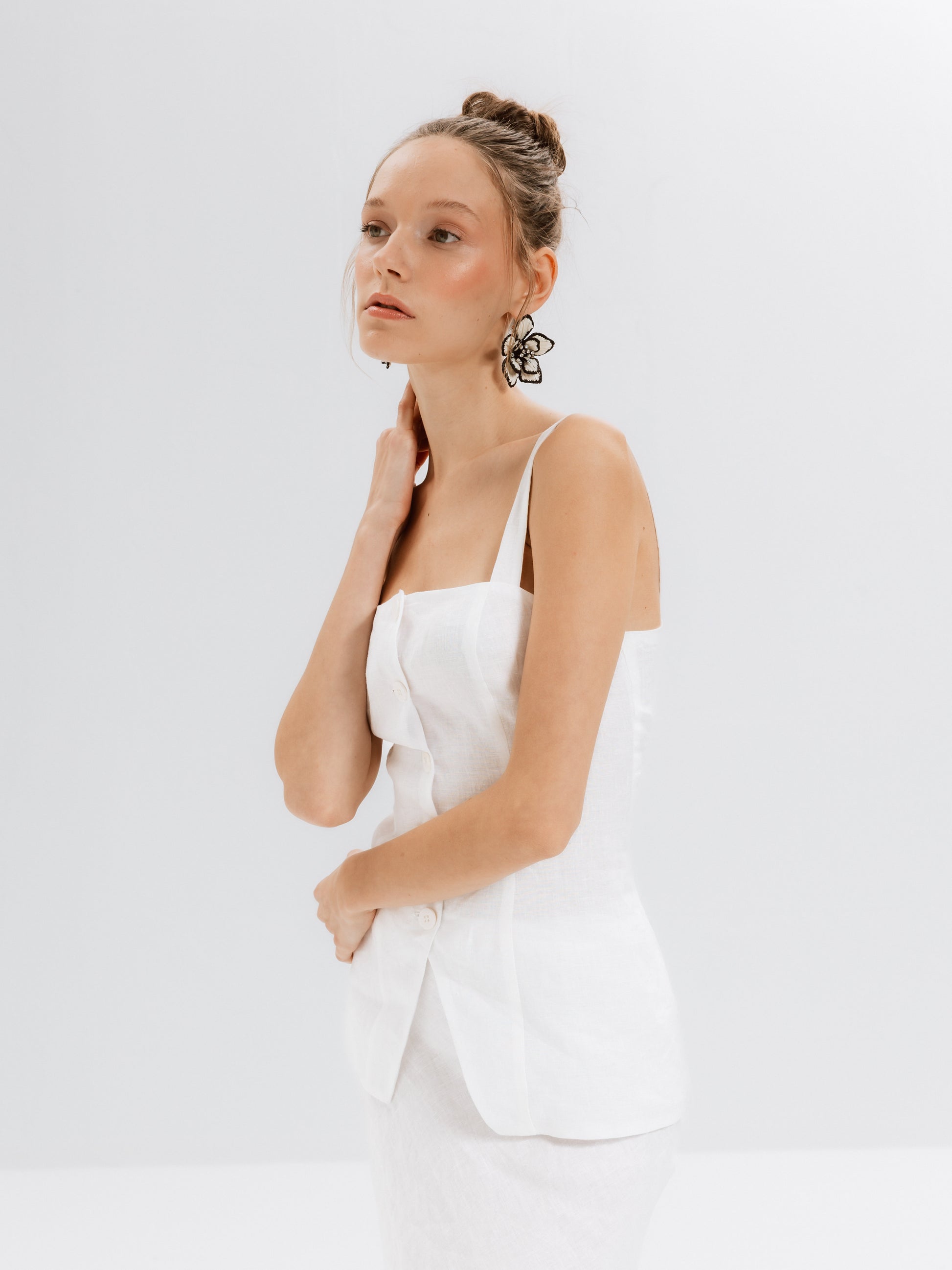 Grace Keten Yelek - Ham Fabrics