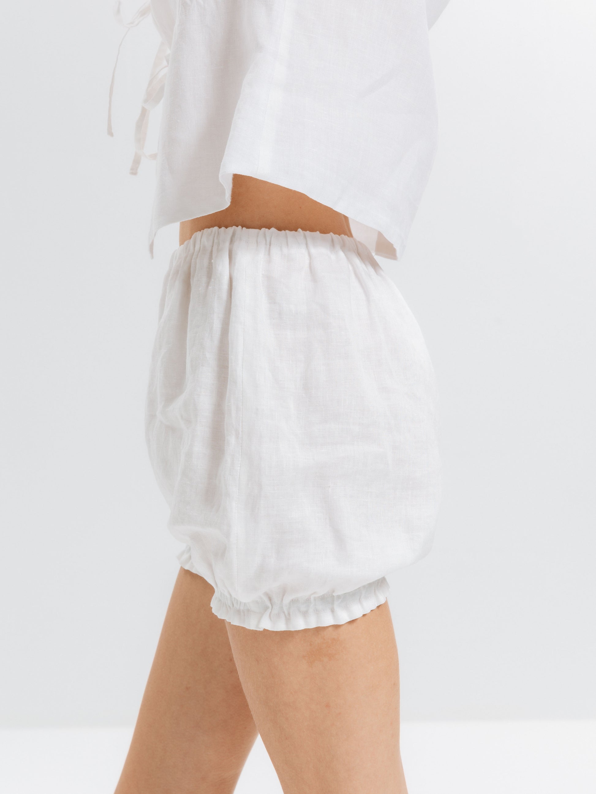 Bloomer Keten Şort - Ham Fabrics